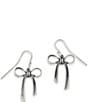James Avery Bow Drop Earrings, Color:Sterling Silver - Image 1