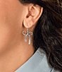 James Avery Bow Drop Earrings, Color:Sterling Silver - Image 2