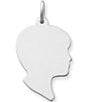 Color:Sterling Silver - Image 1 - Boy Silhouette Charm
