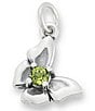 James Avery Butterfly Gemstone Charm, Color:Sterling Silver/Peridot - Image 1