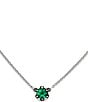 James Avery Cherished Birthstone Necklace with Lab-Created Gem, Color:Sterling Emerald - Image 2