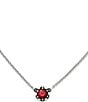 James Avery Cherished Birthstone Necklace with Lab-Created Gem, Color:Sterling Ruby - Image 2