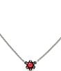 Color:Sterling Ruby - Image 1 - Cherished Birthstone Necklace with Lab-Created Ruby