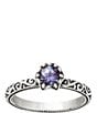 James Avery Cherished Birthstone Ring with Lab-Created Gem, Color:Sterling Alexandrite - Image 1
