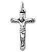 Color:Sterling Silver - Image 1 - Chiseled Crucifix Pendant