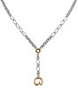 Color:Sterling Bronze - Image 2 - Circle Lariat Changeable Charm Necklace