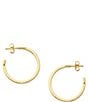 James Avery Classic Hammered Hoop Earrings, Medium, Color:14K Gold - Image 1