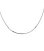 Color:Sterling Silver - Image 1 - Crescent Changeable Charm Holder Necklace