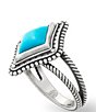 Color:Sterling Turquoise - Image 2 - Dakota Ring with Turquoise