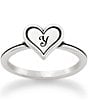 James Avery Delicate Heart Initial Ring, Color:Y - Image 1