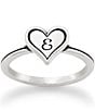 James Avery Delicate Heart Initial Ring, Color:E - Image 1