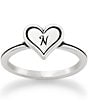 James Avery Delicate Heart Initial Ring, Color:N - Image 1