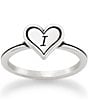 James Avery Delicate Heart Initial Ring, Color:I - Image 1