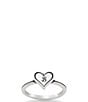 James Avery Delicate Heart Initial Ring - Image 4