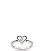 James Avery Delicate Heart Initial Ring - Image 6