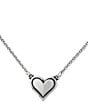 Color:Sterling Silver - Image 1 - Delicate Heart Necklace
