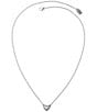Color:Sterling Silver - Image 2 - Delicate Heart Necklace