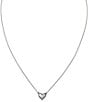 James Avery Delicate Heart Necklace, Color:Sterling Silver - Image 1