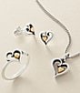 Color:Sterling 14k Gold - Image 2 - Delicate Joy of My Heart Charm