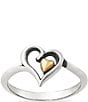 Color:Sterling 14k Gold - Image 1 - Delicate Joy of My Heart Ring