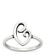 Color:Silver - Image 1 - Delicate Mother's Love Ring