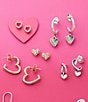 James Avery Delicate Pave Diamond 14K Gold Heart Stud Earrings - Image 4