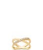 James Avery Diamond Pave Crossed Ring - Image 1