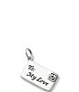 James Avery Enamel and Sterling Silver Love Letter Heart Charm - Image 1
