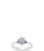 James Avery Enamel Orange Floral Band Ring - Image 1