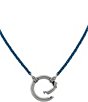 Color:Sterling Blue - Image 2 - Enamel Beaded Changeable Charm Holder Necklace