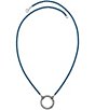 Color:Sterling Blue - Image 3 - Enamel Beaded Changeable Charm Holder Necklace