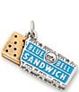 James Avery Enamel Bluebell Ice Cream Sandwich Novelty Charm, Color:Sterling Bronze - Image 1
