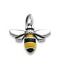 Color:Sterling/Multi - Image 1 - Enamel Bumble Bee Sterling Silver Charm