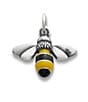 Color:Sterling/Multi - Image 2 - Enamel Bumble Bee Sterling Silver Charm