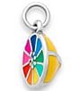 Color:Sterling Multi - Image 1 - Enamel Colorful Lemon Twist Charm