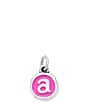 James Avery Enamel Dark Pink Initial Charm - Image 1