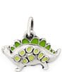 Color:Sterling Silver - Image 2 - Enamel Dinosaur Charm