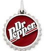 Color:Sterling Silver - Image 1 - Enamel Dr Pepper Bottle Cap Charm