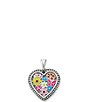 James Avery Enamel Floral Heart Pendant - Image 1