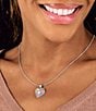 James Avery Enamel Floral Heart Pendant - Image 2