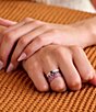 James Avery Enamel Gemstone Stacker Ring, Color:Sterling Silver/Garnet - Image 2