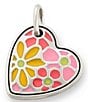 James Avery Enamel Groovy Heart Charm, Color:Sterling Silver/Multi - Image 1