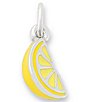 James Avery Enamel Lemon Yellow Citrus Slice Charm - Image 1