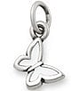 James Avery Enamel Mini Butterfly Charm, Color:Sterling Silver - Image 1
