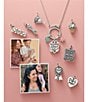 James Avery Enamel Mini Flower Charm, Color:Pink and Yellow - Image 2
