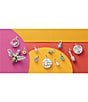 James Avery Enamel Mini Flower Charm, Color:Aqua and Orange - Image 4