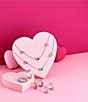 James Avery Enamel Multi-Colored Connected Hearts Ring, Color:Sterling Multi - Image 3