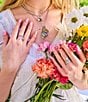 James Avery Enamel Yellow Floral Band Ring - Image 2