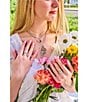 James Avery Enamel Yellow Floral Band Ring - Image 4