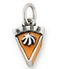 James Avery Enamel Pumpkin Pie Charm, Color:Sterling Silver/Orange - Image 1